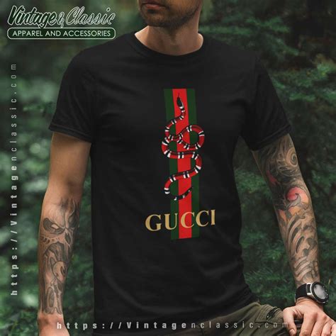 gucci tshirt snake|black Gucci snake shirt.